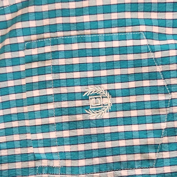 Chaps Blue Checkered Men's Shirt Size Large - Picture 11 of 13